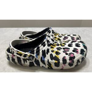 Crocs Shoes Mens 9 Women’s 11 Classic Animal Cheetah Clog Comfort Slip-On Fur